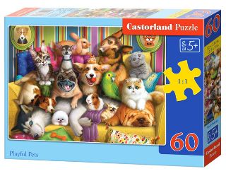 Obrázek z Puzzle Psi 60 dílků  